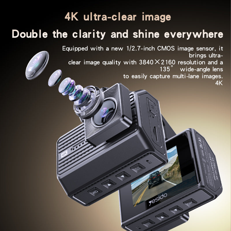 KM15 Dual Dash 4K Camera(20pcs)