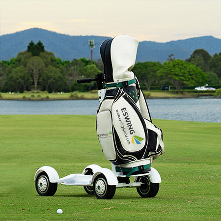 Foldable Golf scooter with golf bag