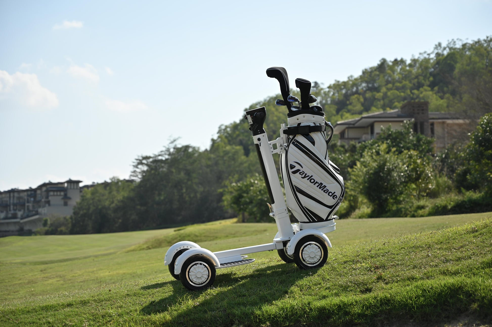 Electric Golf Scooter on Golf course