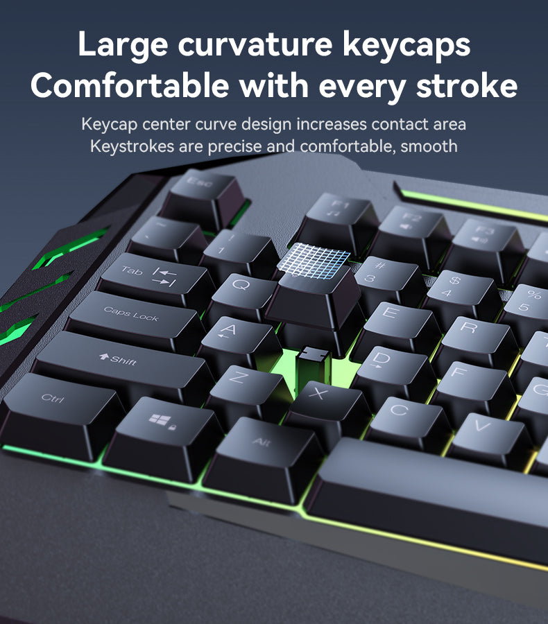 Wired keyboard which is comfortable with every storke